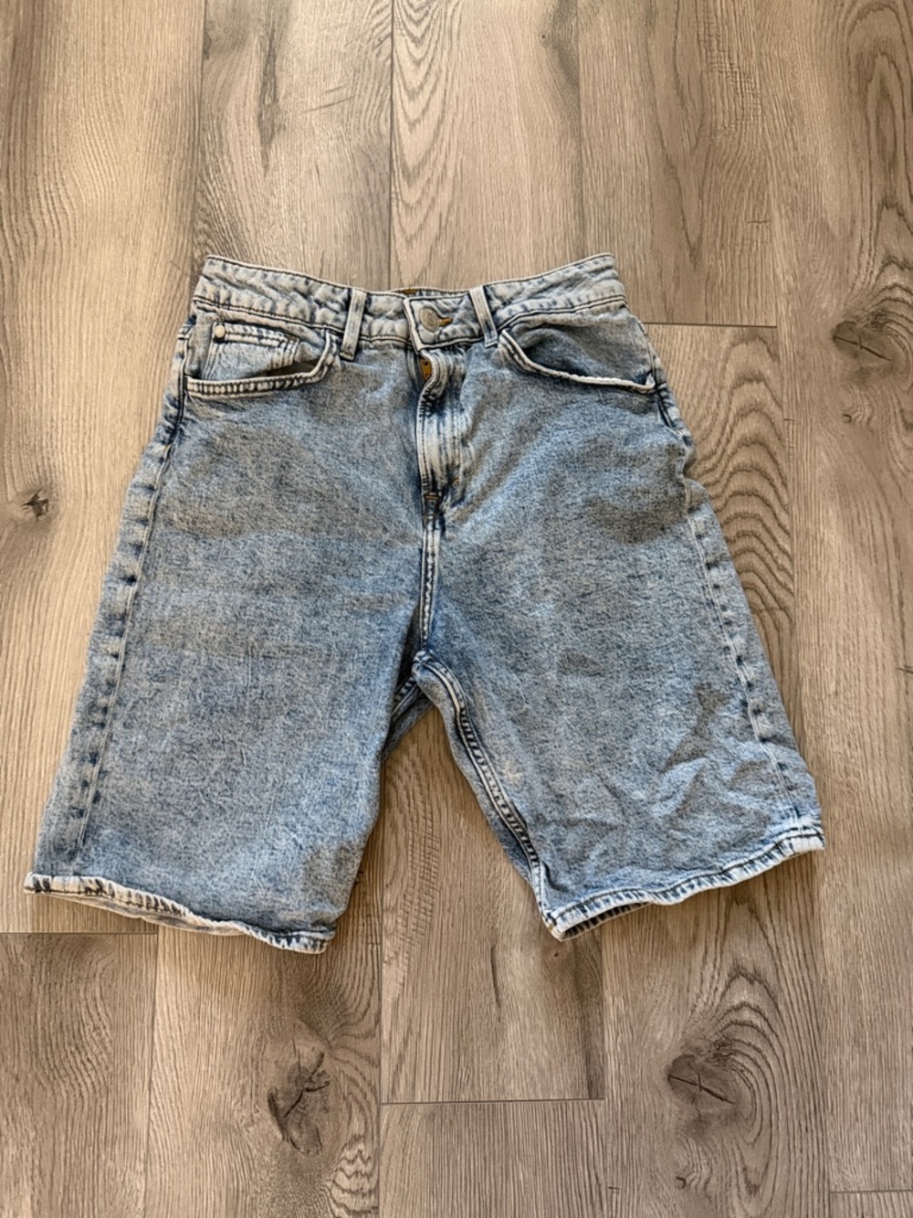 Kids Light Blue Denim Shorts - Classic Five-Pocket Style